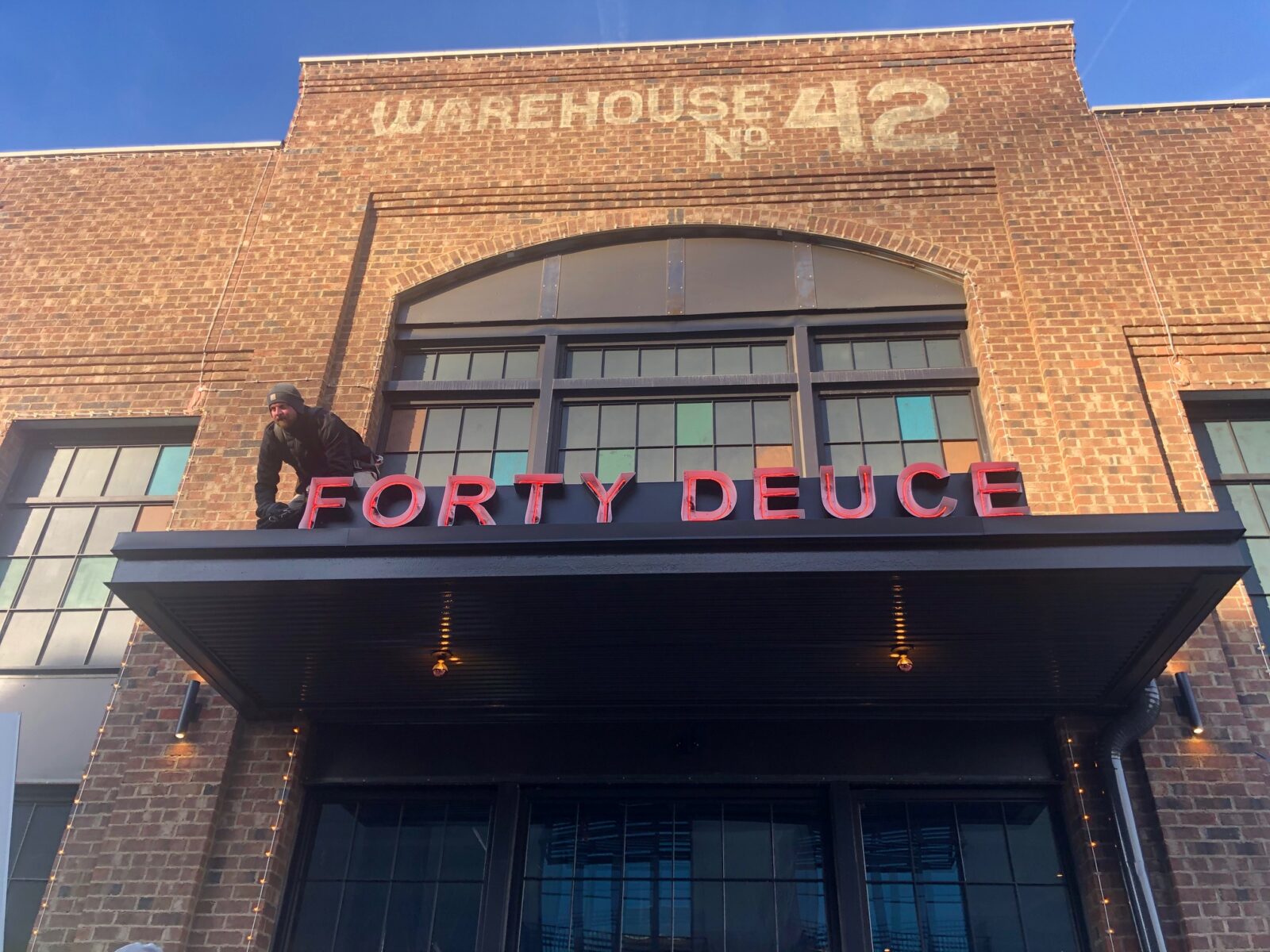 Forty Deuces Building Sign