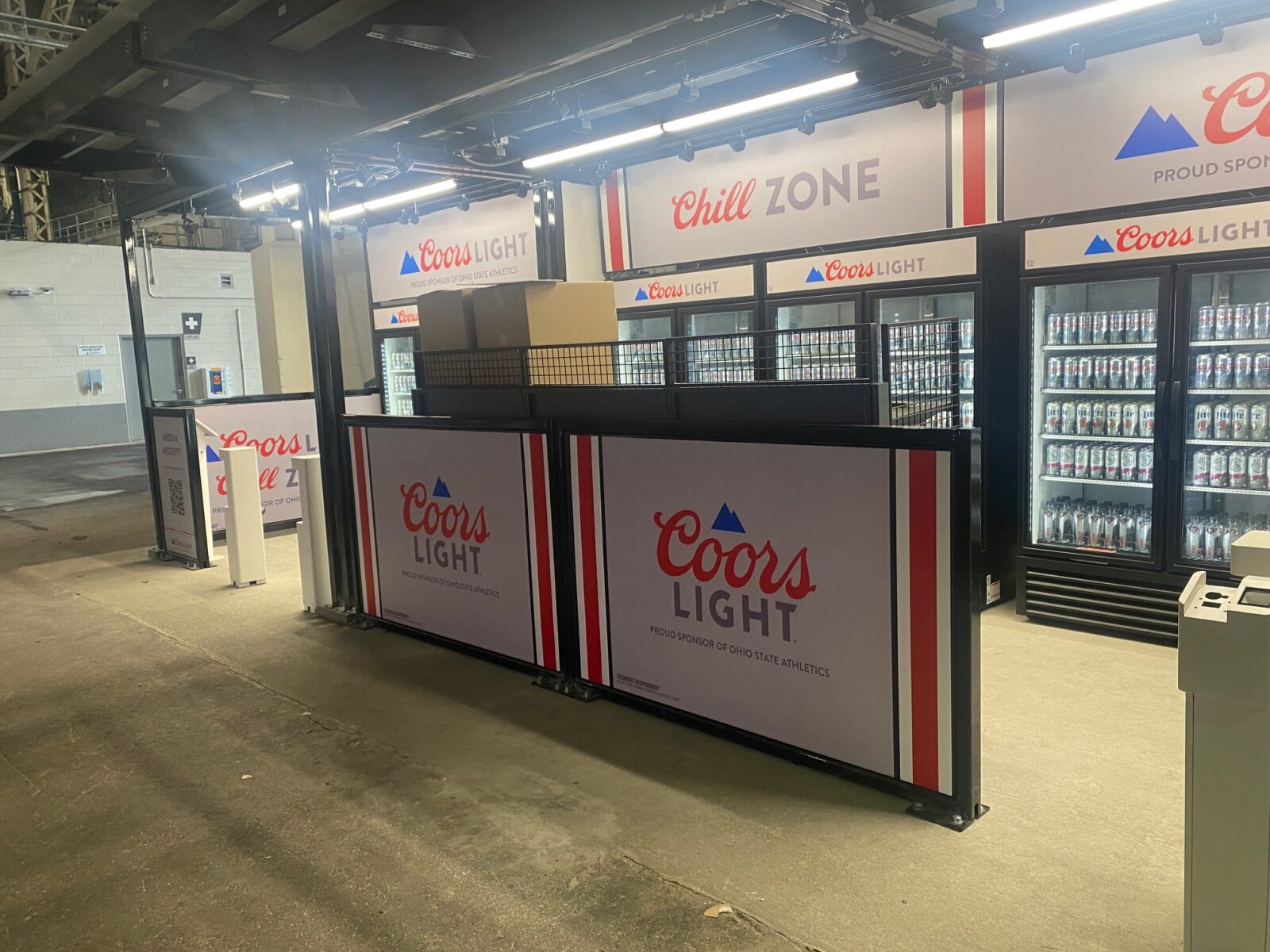 Coors Printed Signage Graphics Display
