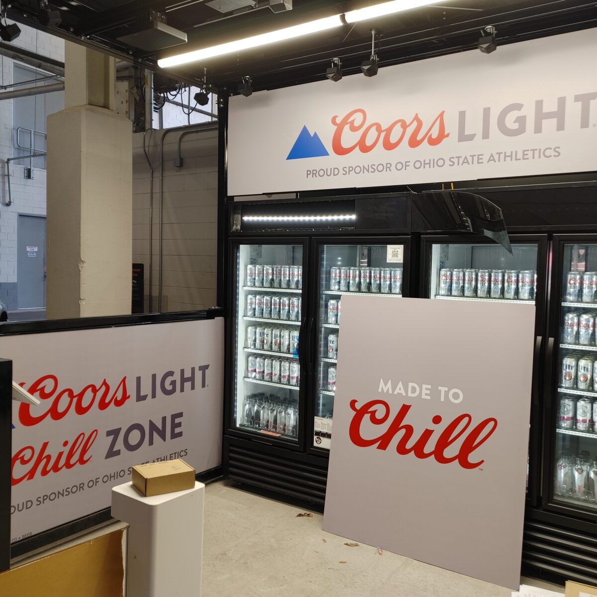 Coors Printed Signage Graphics Display