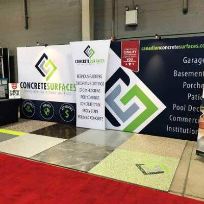 Concrete Surfaces Tradeshow Booth and Banners